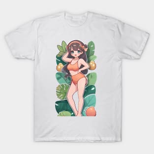 Cute anime girl in bikini,summer T-Shirt